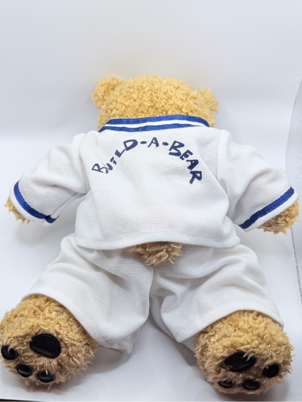 Vintage 1997 Build-A-Bear Workshop Plush Teddy Bear - Retired Baseball Uniform - Picture 6 of 9